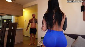 Colombian STEPSISTER with a big ass and tattoos, La Rola wants her blond stepbrother's cock - Brian Evansx
