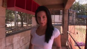 She gets naked in risky spots in Tampa