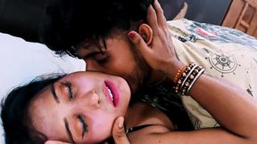 Indian Desi Video Love and sex between a stepbrother and stepsister at home. sucked boobs