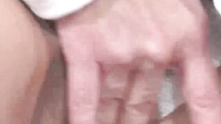 Brunette Babe Fingers Her Own Puffy Pink Pussies While Blowjob