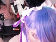 Leaked TikTok cosplayer`s video. Cosplay Re:Zero Rem - 4K