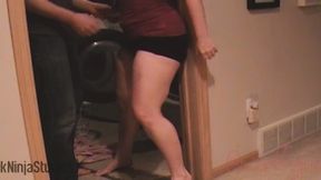 [cock ninja studios] step brother gets step sister to fuck in laundry room