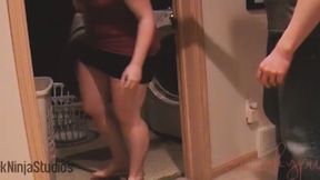 [cock ninja studios] step brother gets step sister to fuck in laundry room