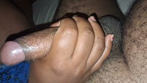 Big ass evangelical stepmom jerking off innocent stepson jerk cock while stepdad works
