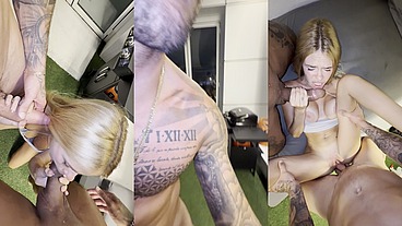 18-Year-Old Teen Lets Us Film How We Destroy Her With Two Huge Cocks - Rossa Vaxx