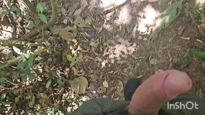 Andando de pau pra fora no mato.