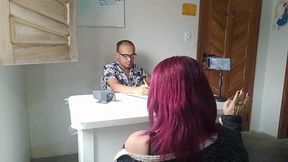 A Hot Interview with Her Big Tits and Ass