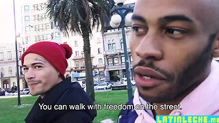 Hot latino knocks off black hunks gay asshole