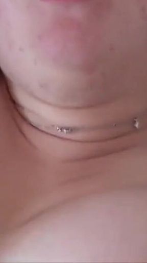 Hungry BBW brunette hard sodomized and jizzed for her sextape in POV