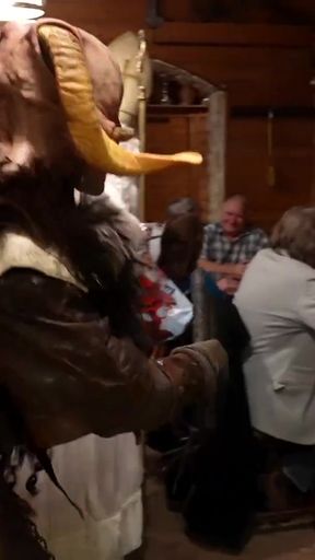 Spectacular moment from "Czech Streets - St. Nicholas Orgy"