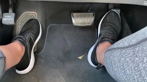 Pedal Pumping in Tennis Shoes by Ivys Feet