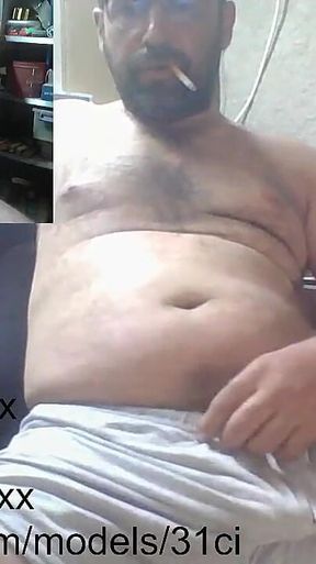 Masculine Stepdaddy Live Broadcast