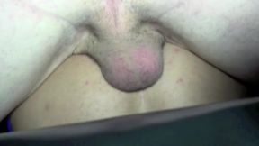 Philip fucked bareback by straight bisex in leather in a backroom
