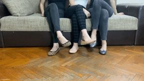 NICKY HAS FUNGUS FEET TWO MEAN GIRLS MAKE FUN OF HER STINKY FEET IN FLATS - MP4 Mobile Version