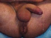 DaniSlaveSteS Anal Orgasm prostate No Hands Butt Plug Cum Hands free cumshot with plugged ass hole