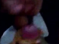 Indonesian Babe Leily Sucks White Cock for Mouthful of Cum