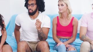 Pervy guessing game with Payton Avery and Sophia Leone turns into forbidden stepfamil