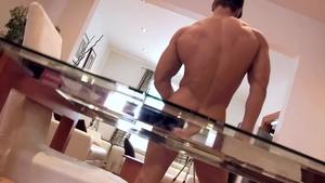 Maskurbate - Friend Brad in underwear sneak cumshot