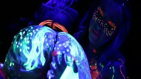 Ava Adams Blacklight Sex Party