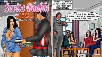 Savita Bhabhi Episode 78 - Pizza Delivery &ndash_ Extra Sausage !!!