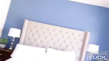 Handsome, Asian guy, Danny Pantom is about to fuck a big titted milf, Desiree Nevada
