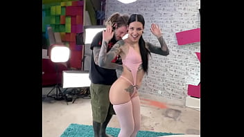 A Second Camera Secrets Tattooed Body Girl Teased in Photoshoot Before Tatttooed Man Wild Anal Ride &amp_ Ass to Mouth Feast