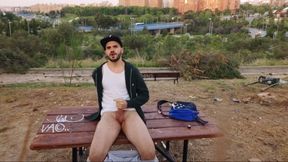 Xisco Jerking Off Outdoor in a public park