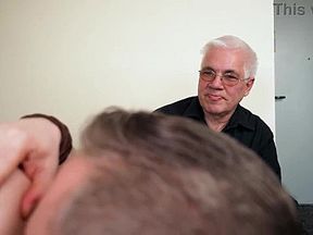 Cuckold Old Guy Jerk and Cum while Watching Step-Daughter get Fucked by Big Dick Boy