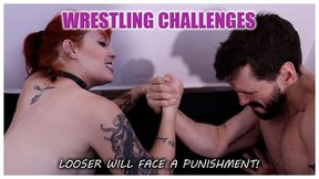 Nude wrestling challenge: winner fucks looser (part 1)