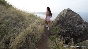 A BEAUTIFUL SUNRISE WITH A HUGE COCK IN MY MOUTH AND SWEET CUM