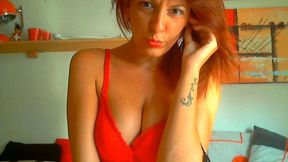 Beautiful Italian redhead dominates you and makes you horny 4K