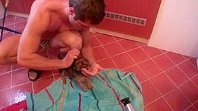 Nessa Devil in guy with a big rod fucks a gal in a homemade video