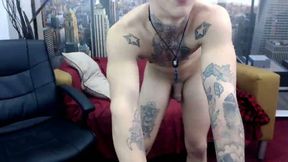 Tattooed Twink Dances to the Music