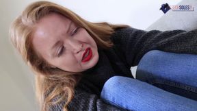 Ginger's Hurting, Smelly and Sweaty Big Feet