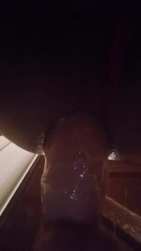 Big Dildo in Anal Pussy