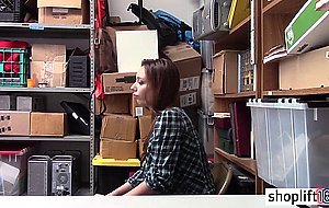 Sexy teen caught by a big cock cop and banged hard