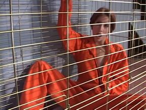 Slut girl needs to suck a big cock in the cage