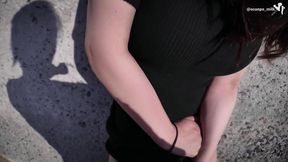 Asian Babe Masturbates in POV Outdoor Scene