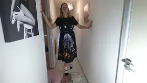 Danielle Halloween Dress Projector Crush & Head Trample Mary Jane Heels