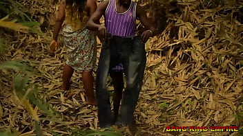 Lagos mummy gets fucked hard in the bush - big cock and big tits