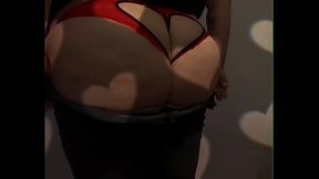 Besoin d'_un coup de main pour rentrer tout ce cul dans mes pantalons !