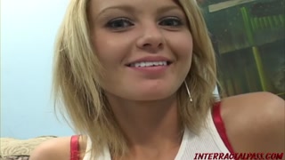 Texas Emily Evermoore hunts for black cock and gets stretched out