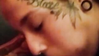 CUM INTO MOUTH Surprise Sloppy Deep Throat Head