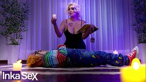 On Halloween &mdash;  Chucky comes to life and surprises Tiffany by breaking her anus.