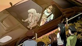 Public car fuck with Asian MILF getting a blowjob and cumshot