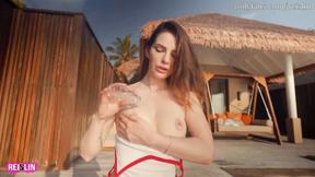 ”LOT of CUM in my mouth after HOT SEX - Model Reislin gets HUGE FACIAL - REISLIN VACATION”