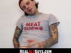 RealAltGuys.com - Alt man uses penis pump for intense solo stroking session