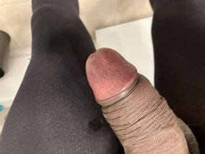 Stroking my BBC in leggings