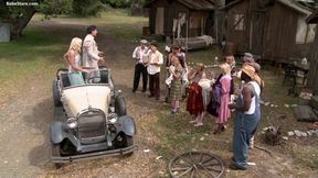 Let's start an orgy: a group of horny people get together to play!