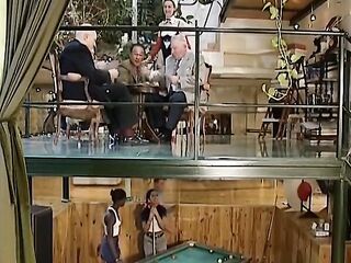 Wicked black German whores having anal joy with mature males